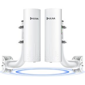 ULNA CPE966 Gigabit Wireless Bridge with 2 Packs Universal Bracket Mount