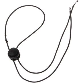 10 Pcs Black Adjustable Hat Strap Clip Hat Windproof Cord Fastener Cap Retainers with Clips for Fishing Boating Fishing Hats
