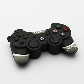 Cool Gamepad Shape 64GB USB 2.0 Flash Drive Novelty Memory Stick Cute Jump Drive Wedding Thumb Drive Data Storage U Disk Xmas Gift (Black)