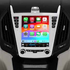 Car Radio for Chevrolet Equinox GMC Terrain LT LTZ 2010-2017 Stereo Replacement Carplay Android Auto GPS Navigation Tesla Style Screen with DSP in Dash Headunit Multimedia Player Audio High Version