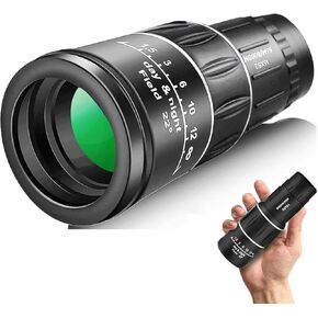 8X42 Mini Monocular Telescope, Birthday Gifts for Men Dad Him Husband Teen Boys, White Elephant Gift for Adults, BAK12 & FMC Prism Scope for Birdwatching Outdoors Hunting, Cool Gadgets