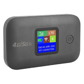 4G LTE Mobile Hotspot, Portable 4G LTE Router Stable Signal 3000mAh Support 8-10 Users for Home (European Version)