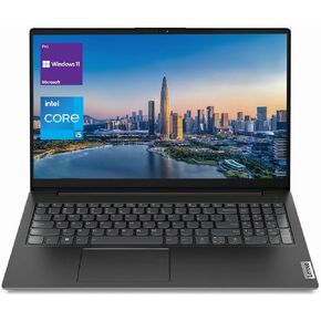 Lenovo V-Series V15 Business Traditional Laptop, 15.6" FHD Display, Intel Core i5-1235U, 40GB RAM, 1TB SSD, Webcam, Numeric Keypad, HDMI, RJ45, Wi-Fi, Windows 11 Pro, Black