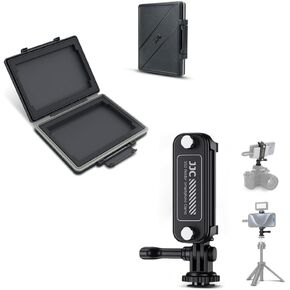 2-in-1 Phone SSD Holder+2 Slots Hard Drive Case for 2.5 inch SSD