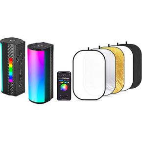 Neewer TL97C مصباح ميد مغناطيسي مع التحكم في التطبيق ، 360 ° Full RGB MINI LED مصباح ضوء الفيديو مع 47 "x71"