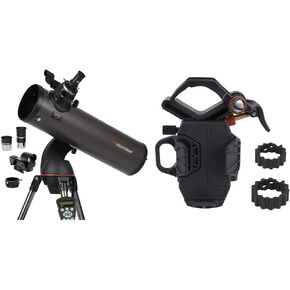Celestron NexStar 130SLT Computerized Telescope with NexYZ 3-Axis Universal Smartphone Adapter