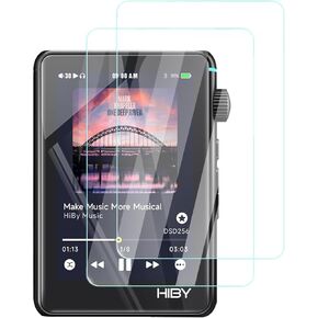 Screen Protector for HiBy R3 II Hi Res Audio Player, High-definition Scratch Resistant Film,HD Clear, Bubble Free with Easy Installation Kit, 2 Pack