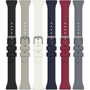 نطاقات 6 عبوات e ecsem متوافقة مع Fitvii H56 HM78 & MorePro H56 Band Soft Silicone Silicone Prochlable Sport Watch Bresponds Fitvii H56 Smartwatch Band Accessories