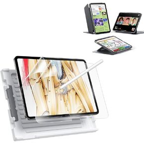 ESR 2 Pack Paper-Feel Screen Protector for iPad A16/10th Generation Case (2025/2022)+ Case, Vertical Stand Cover, Ultra-Stable Cover, Flip Series, BlackESR 2 Pack Paper-Feel Screen Protector for iPad