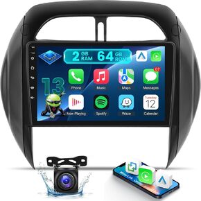 [2G+64G] for Toyota RAV4 Radio 2003 2004 2005, Android 13 RAV4 Car Stereo with 9 inch Touch Screen, Carplay/Android Auto/1080P/Bluetooth/WiFi