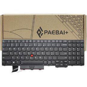 Replacement Laptop Keyboard Backlight for Lenovo L15 P15V T15P Gen1 US Layout with Pointer Black