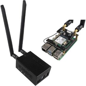 ZDE ZP590A PCIe to WiFi7 Expansion Board WiFi 7 Adapter with Aluminum Case ZC501 PCIe Peripheral Board for Raspberry Pi 5 2GB/4GB/8GB/16GB