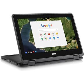 Dell Chromebook 11 3180 DP1T3 11.6-Inch Traditional Laptop (Black) (Renewed), 32 GB Storage