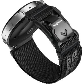 20mm Nylon Watch Band Compatible with Samsung Galaxy Watch 7 6 5 4 FE 40mm 44mm/for Galaxy Watch 6 4 Classic 43mm 47mm 42mm 46mm/Watch 5 Pro 45mm/Active 2 with Magnetic Fidlock V-Buckle