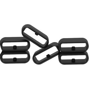 FitTurn 20MM Band Keeper Strap Loop Fastener Rings Compatible with Cosmo JrTrack 3/JrTrack 2 SE Smart Watch/JrTrack 2/JrTrack Smart Watch/ Cubitt Teens/Cubitt Jr Smart Watch Bands Black (6 of Pack)