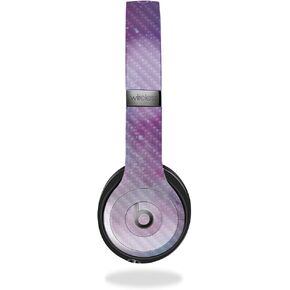 Carbon Fiber Headphone Skin Compatible with Beats Solo 4 - Cotton Candy Sky - Premium 3M Vinyl Protective Wrap Decal Cover - Easy to Apply | Crafted in The USA by MightySkins
