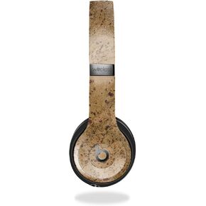 Glossy Glitter Headphone Skin Compatible with Beats Solo 4 - Cork - Premium 3M Vinyl Protective Wrap Decal Cover - Easy to Apply | Crafted in The USA by MightySkins