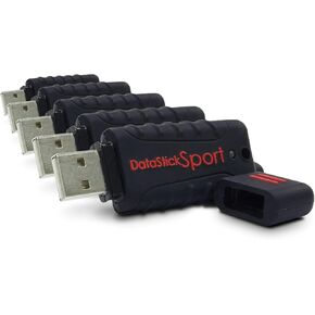 Water Resistant 8GB DataStick Sport by Centon, 5 Pack, USB 2.0 Flash Drive Memory Stick for Storage and Backup