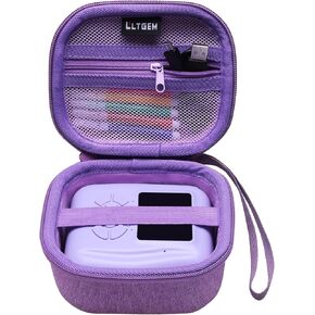 LTGEM Kids Instant Print Camera Case Compatible with GKTZ/Gofunly/Racazl/PROGRACE Cameras Perfect Durable Protective Case for Travel Outdoor Carrying (Purple)