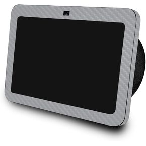 Carbon Fiber Skin Compatible with Amazon Echo Show 8 (3rd Gen, 2023) - Solid Gray - Premium 3M Vinyl Protective Wrap Decal Cover - Easy to Apply | Crafted in The USA by MightySkins