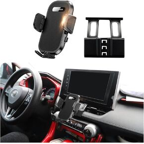 Upgraded Car Phone Holder Fits for Toyota RAV4 2006-2012 Auto Accessories,Cradles Adjustable Cell Phone Mount for 4-7 in Phones