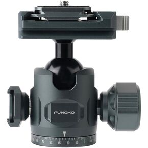 Camera Tripod Stand for Phone and Camera with 360° Ball Head Quick-Release Arca-Swiss Mount System for DSLR Camera Camcorder,Phone Max Load 17lb