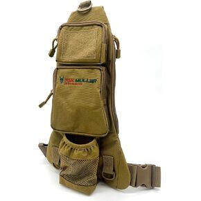 حامل زجاجة ماء Crossbody ، جيب RFID الخلفي ، السفر ، المشي لمسافات طويلة ، حقيبة الذهاب اليومية ، حقيبة صدرية ، جنسين ، ملف تعريف نحيف ، متوسط ​​الحجم (أسود)