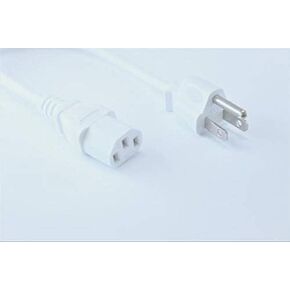 [UL Listed] OMNIHIL White 8 Feet Long AC Power Cord Compatible with Samsung - S90D Series OLED Smart TV