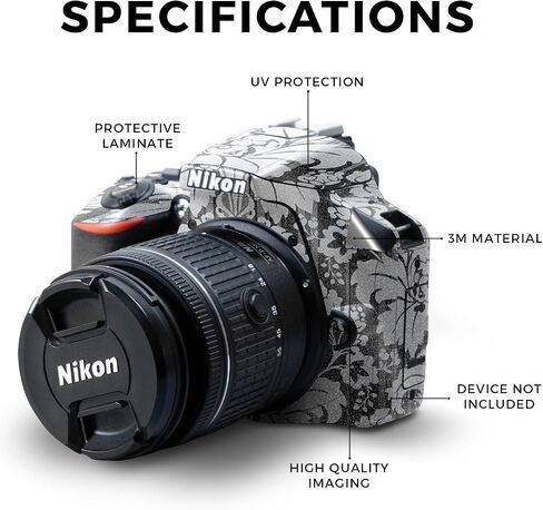 تتوافق البشرة مع كاميرا Nikon D3500 - مشرق وسعيد - غطاء ملصق واقي فينيل 3M - سهل التطبيق | مصنوع في الولايات المتحدة الأمريكية من قبل Mayyskins in Kuwait