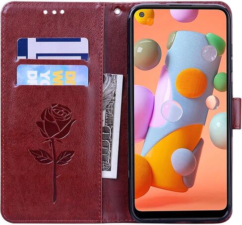 حالة من محفظة Samsung Galaxy A11 Phone Wallet ، Galaxy A11 Wallet Case for Women Leather Magnetic Kickstand Cover for Samsung Galaxy A11 (A Green) in Kuwait