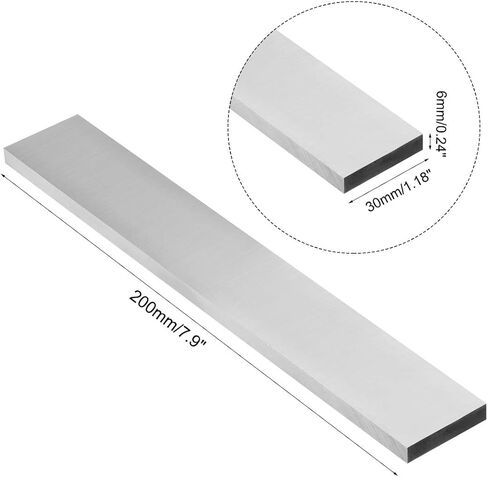 uxcell HSS Lathe Tool Bit 6mm x 20mm x 200mm, Square Lathe Turning Tool Blanks, High Speed Steel Rectangular Fly Cutter Mill Blank in Saudi Arabia