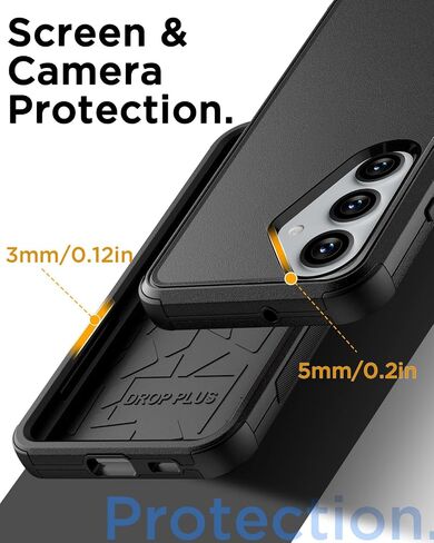 AICase Belt-Clip Holster Case for Samsung Galaxy S25 Plus 6.7",Heavy Duty Drop Protection Full Body Rugged Shockproof/Drop Proof/DustProof Military Grade Tough Durable Cover for S25 Plus 2025 in Kuwait