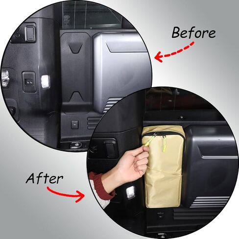 Car Storage Bag Compatible with Land Rover Defender 90 110 130 2020-2024, Rear Trunk Side Storage Organizer Accessories Oxford Cloth 1PCS in Saudi Arabia