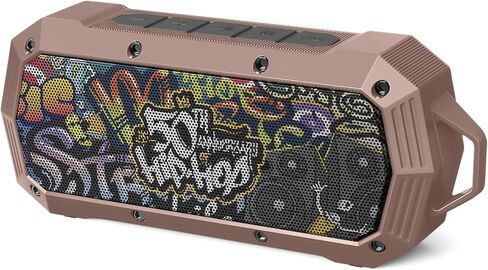 مكبر صوت Bluetooth اللاسلكي المحمول 10W Peak Power Boombox W HD Sound ؛ IPX5 مقاومة للماء. 4H وقت اللعب بطارية 800mAh ، BT 5.1 ، المنزل/الحفلة/في الهواء الطلق/الشاطئ/السفر/التخييم in Kuwait