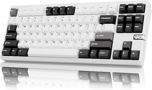 Chilkey ND TKL Aluminum Mechanical Keyboard, 87 Keys Tenkeyless Wireless Gaming Keyboard, Tri-Mode BT5.3/2.4GHz/USB-C PBT Keycaps Hot Swappable Custom Key Board for Windows Laptop Office PC in Kuwait