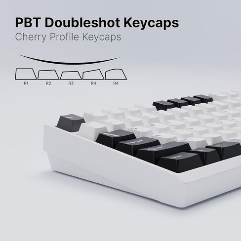 Chilkey ND TKL Aluminum Mechanical Keyboard, 87 Keys Tenkeyless Wireless Gaming Keyboard, Tri-Mode BT5.3/2.4GHz/USB-C PBT Keycaps Hot Swappable Custom Key Board for Windows Laptop Office PC in Kuwait