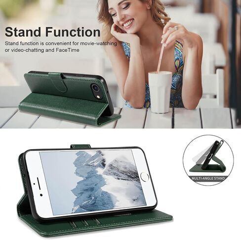 Jancalm for iPhone 6/6S/7/8/SE 2020/SE 2022 محفظة Case ، حظر RFID ، حالات فليب الهاتف ، [حامل البطاقة/فتحات نقدية] in Kuwait