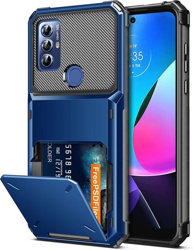 COOYA for Moto G Play 2023 Case Wallet 5 Credit Card Holder ID Slot Flip Cover G Play 2023 Wallet Case Back Pocket Dual Layer Protective Hard Shell TPU Rugged Rubber Bumper for Moto G Play 2023 Purple in Kuwait