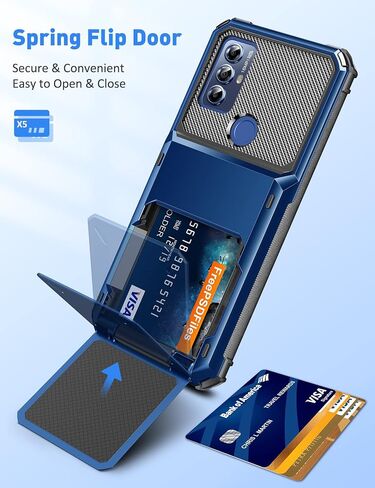 COOYA for Moto G Play 2023 Case Wallet 5 Credit Card Holder ID Slot Flip Cover G Play 2023 Wallet Case Back Pocket Dual Layer Protective Hard Shell TPU Rugged Rubber Bumper for Moto G Play 2023 Purple in Kuwait