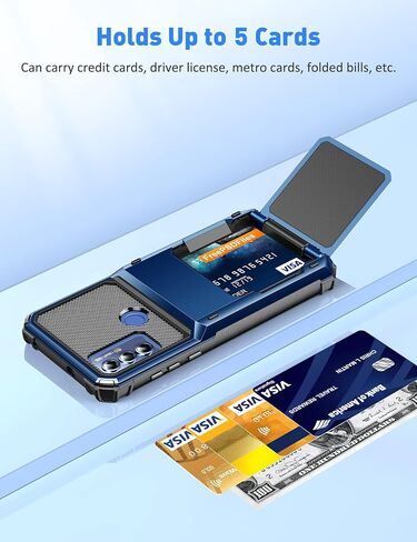 COOYA for Moto G Play 2023 Case Wallet 5 Credit Card Holder ID Slot Flip Cover G Play 2023 Wallet Case Back Pocket Dual Layer Protective Hard Shell TPU Rugged Rubber Bumper for Moto G Play 2023 Purple in Kuwait