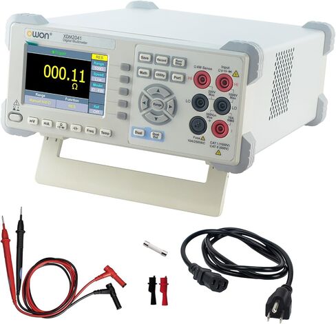 OWON Desktop Digital Multimeter with 3.5-inch LCD Display, Measures AC/DC Current, Voltage, and Temperature with True RMS Capability,Designed for Laboratories, Instruments, and Factories XDM1041 in Kuwait
