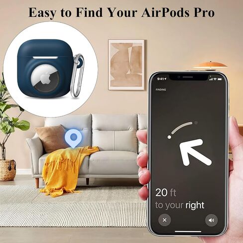 2 في 1 حالة السيليكون متوافقة مع Airpod 4 و Airtag ، وغطاء الجلد المضاد للخلع المضاد للخلع للجيل الرابع من AirPods مع 2 أجهزة كمبيوتر TPU شاشة و حبل شاشة (أسود) in Kuwait