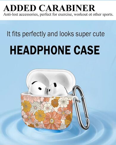 حالة متوافقة مع Airpod 4th Generation 2024 ، تغطية حالة وقائية مقاومة للصدمات مع سلسلة مفاتيح للنساء ، وملحقات الشحن اللاسلكية في Airpod 4th - السلاحف على الشاطئ in Kuwait