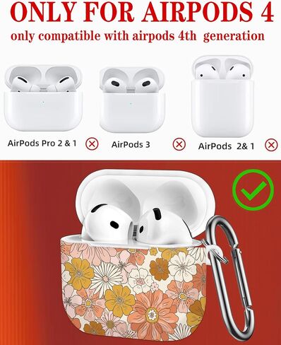 حالة متوافقة مع Airpod 4th Generation 2024 ، تغطية حالة وقائية مقاومة للصدمات مع سلسلة مفاتيح للنساء ، وملحقات الشحن اللاسلكية في Airpod 4th - السلاحف على الشاطئ in Kuwait