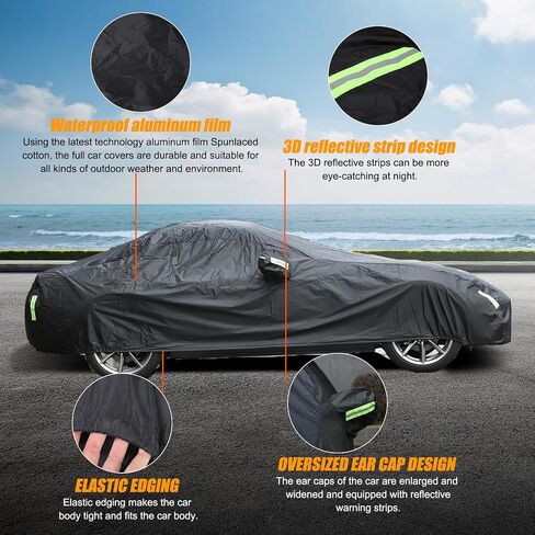 غطاء سيارة مخصص متوافق مع Mazda MX-5 Miata RF 2016-2024، غطاء سيارة للحماية من الشمس والأشعة فوق البنفسجية والغبار والثلج، غطاء حماية خارجي in Kuwait