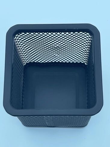 Metal Mesh Desk Organizer,Pen Holder for Desk with Drawer, Multi-functional Caddy Pen Organizers with 3 Compartments, Black in Saudi Arabia