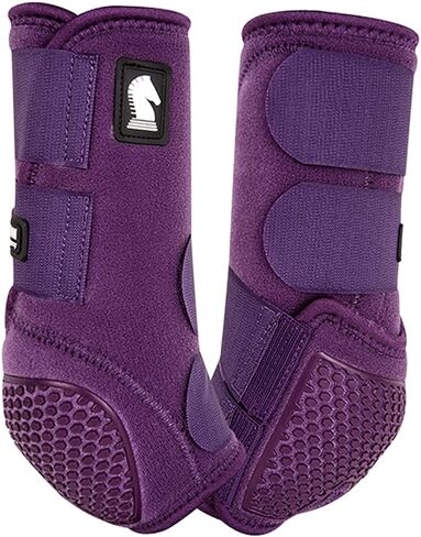 Classic Equine Flexion Hind Boots Large Gray in Saudi Arabia