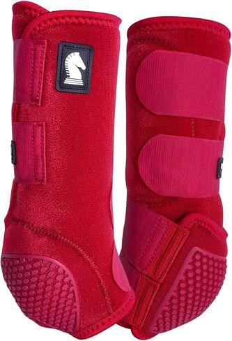 Classic Equine Flexion Hind Boots Large Gray in Saudi Arabia