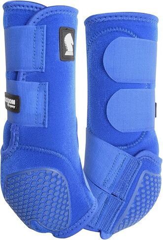Classic Equine Flexion Hind Boots Large Gray in Saudi Arabia