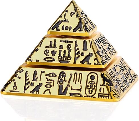 ألعاب جيروسكوب هرمية من النحاس النقي الصلب، ديكور فنغ شوي لتراكم الثروة والصلاة من أجل الصحة، لعبة إكسسوار مكتب عيد الميلاد، عناصر تخفيف القلق، ألعاب إصبع الدوار للبالغين-1p in Kuwait